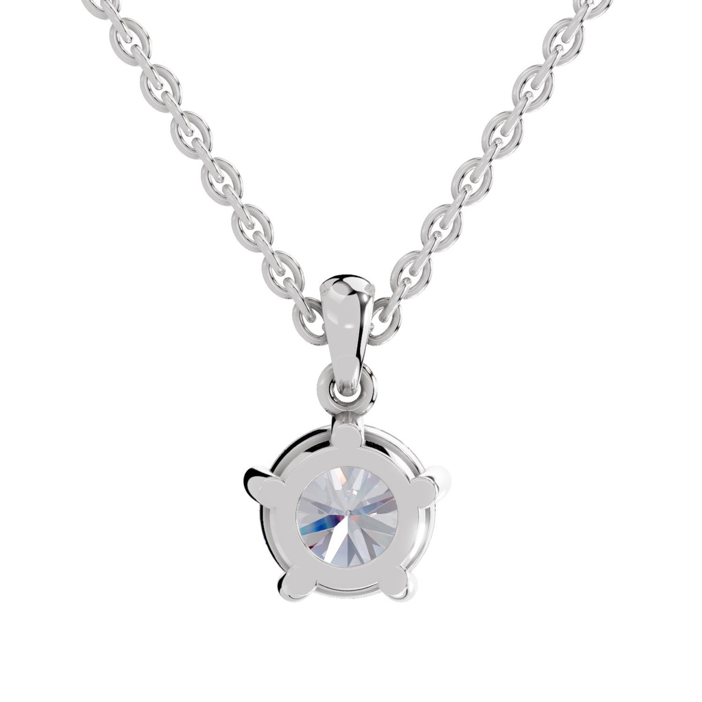 2.01 Carat Round Solitaire Pendant 14K - White Gold