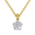 2.01 Carat Round Solitaire Pendant 14K