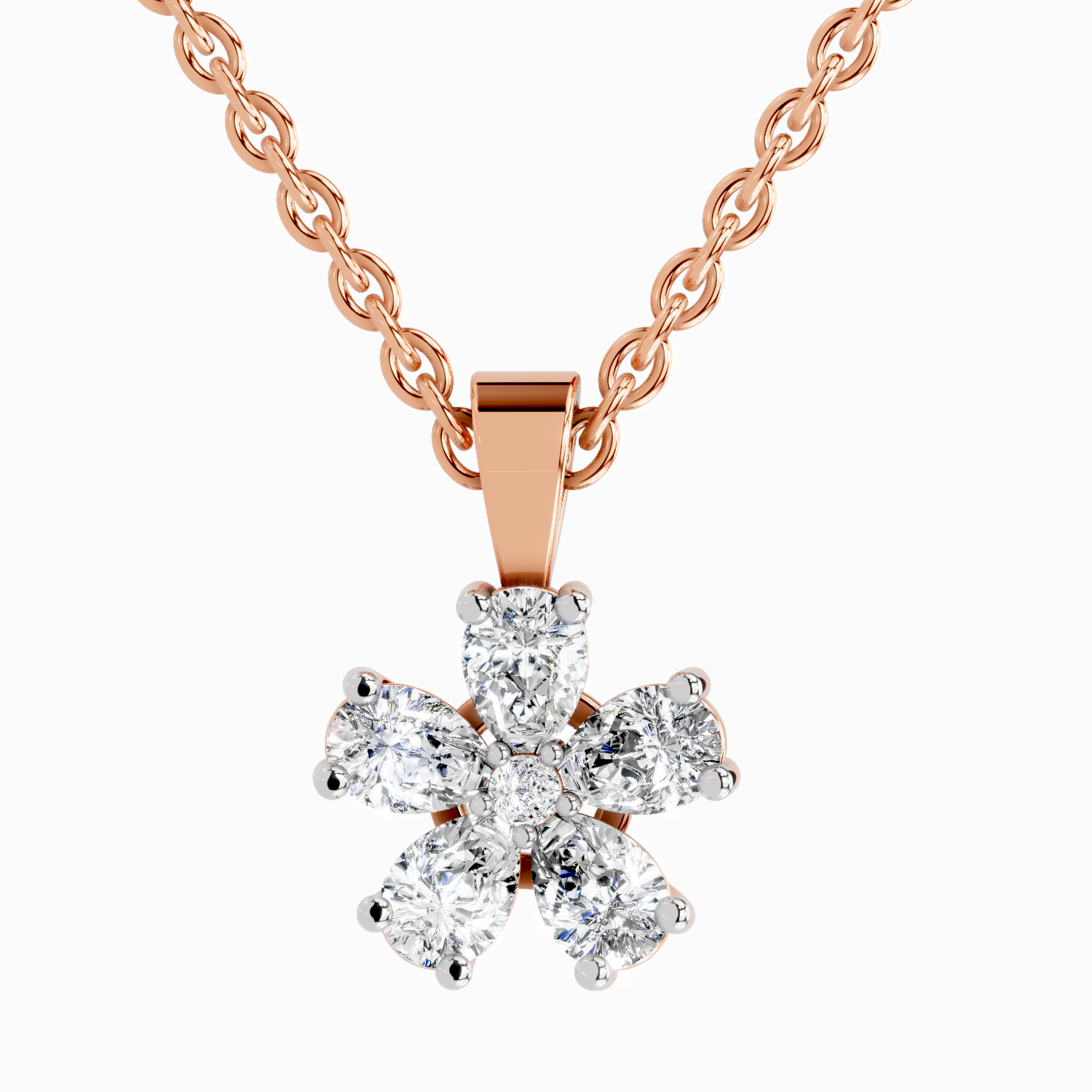 1.26 Carat Pear Shaped - Rose Gold