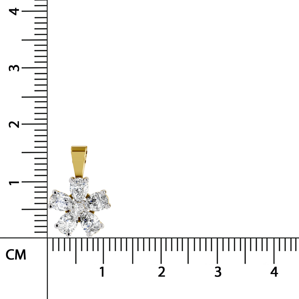Radiant Pear Diamond Pendant