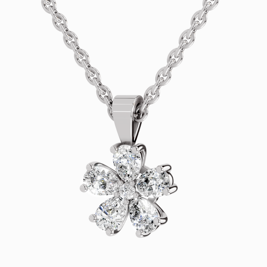 1.26 Carat Pear Shaped - White Gold
