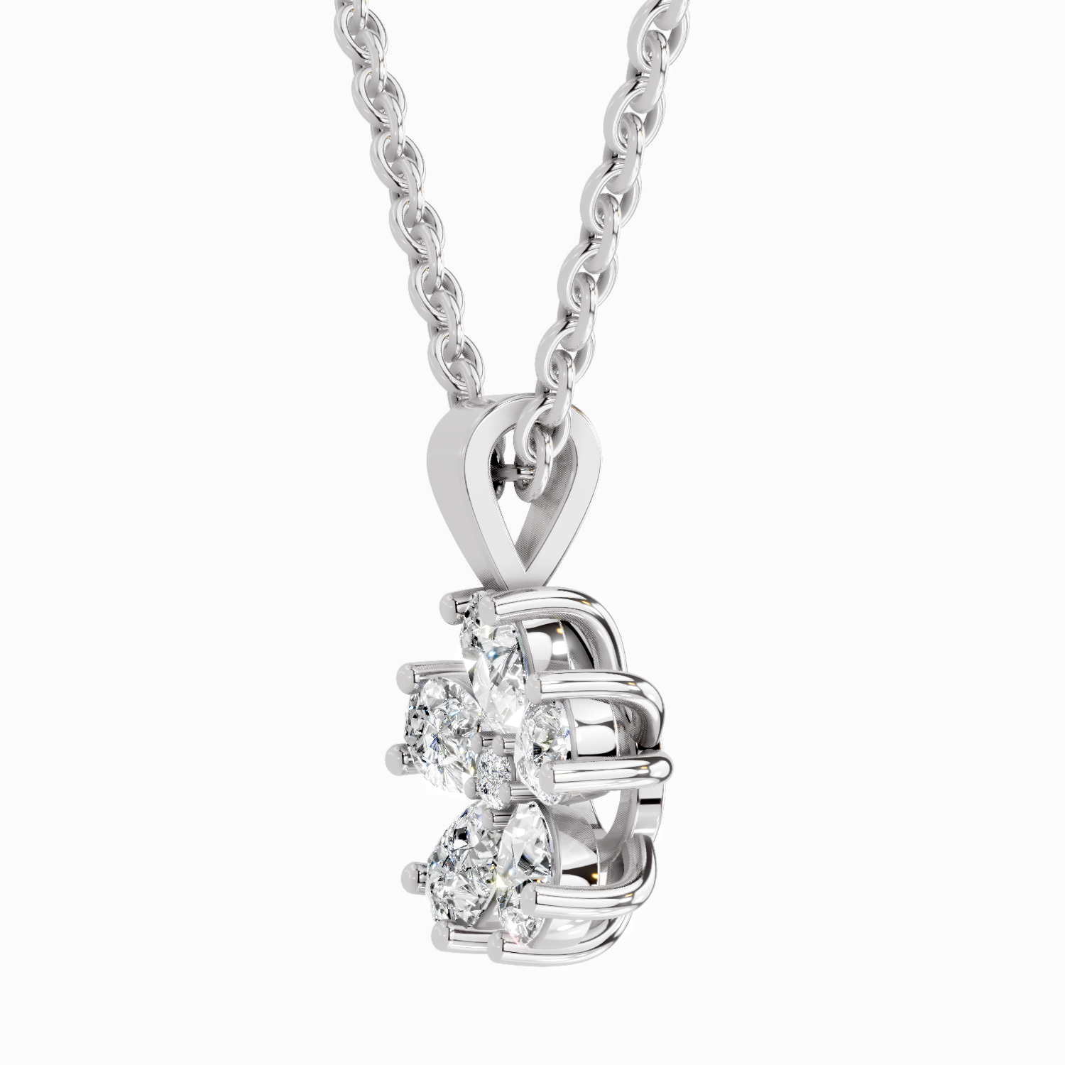 1.26 Carat Pear Shaped - White Gold