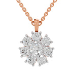 Resplendent Floral Diamond Pendant