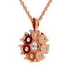 Resplendent Floral Diamond Pendant