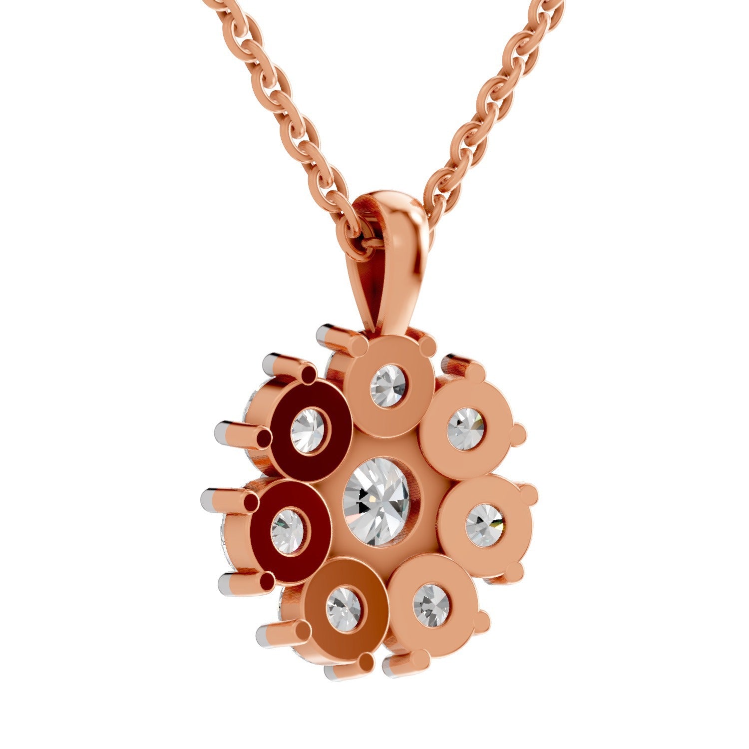 Resplendent Floral Diamond Pendant