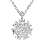 Resplendent Floral Diamond Pendant