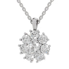 Resplendent Floral Diamond Pendant