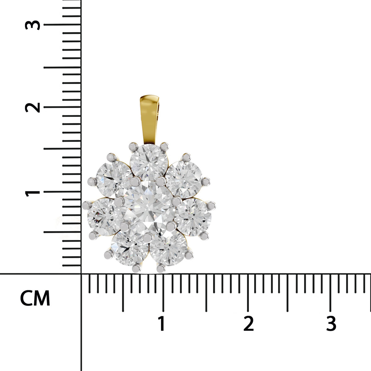 Resplendent Floral Diamond Pendant