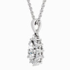 Diamond pendant on a white background
