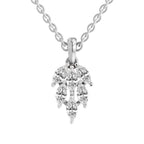 Radiant Marquise Leaf Diamond Pendant