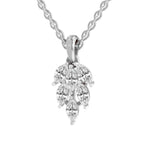 Radiant Marquise Leaf Diamond Pendant