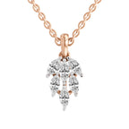 Radiant Marquise Leaf Diamond Pendant