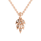 Radiant Marquise Leaf Diamond Pendant