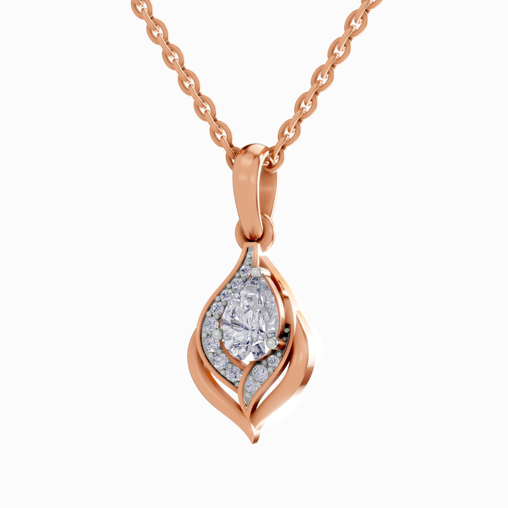0.7 Carat Pear Shaped - Rose Gold