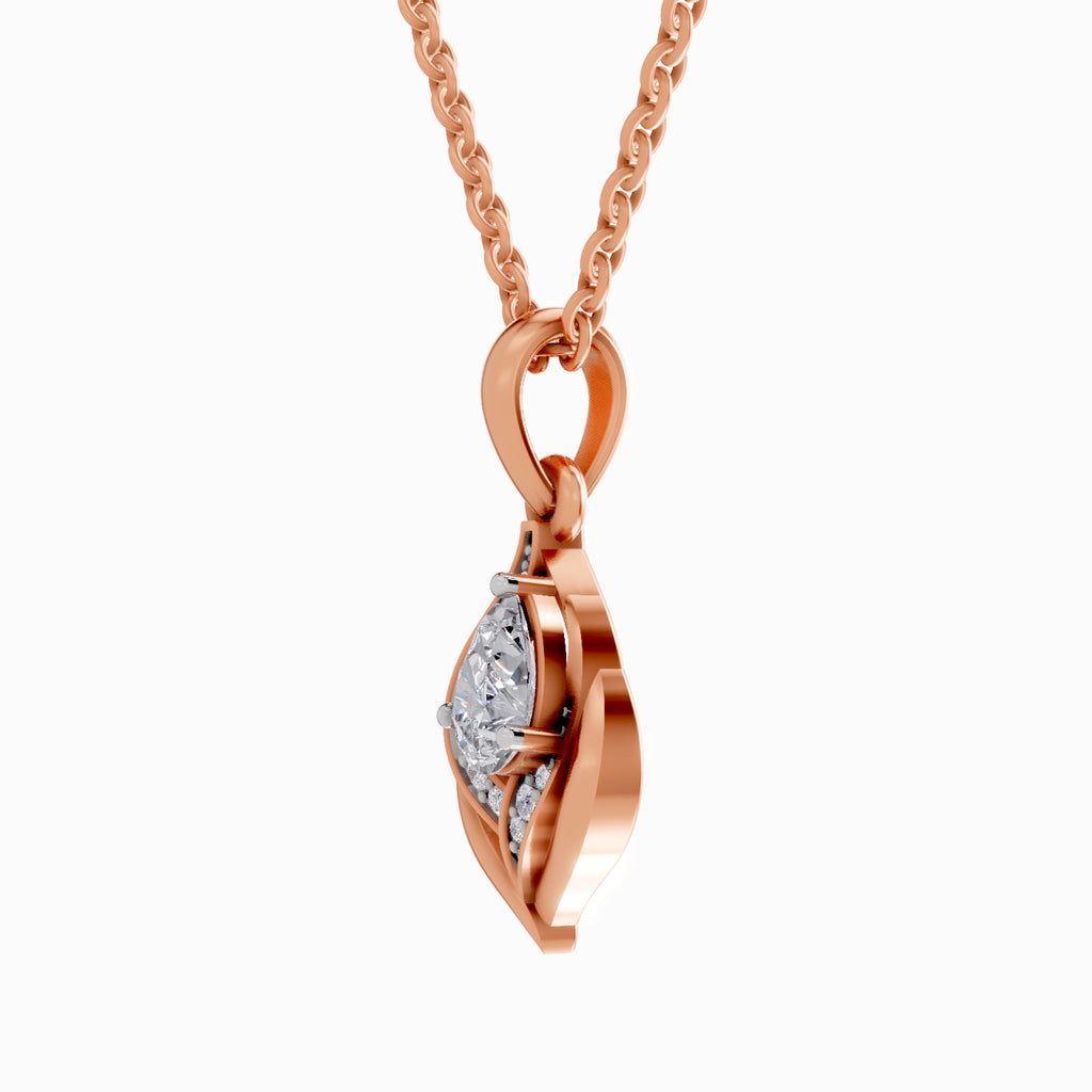0.7 Carat Pear Shaped - Rose Gold