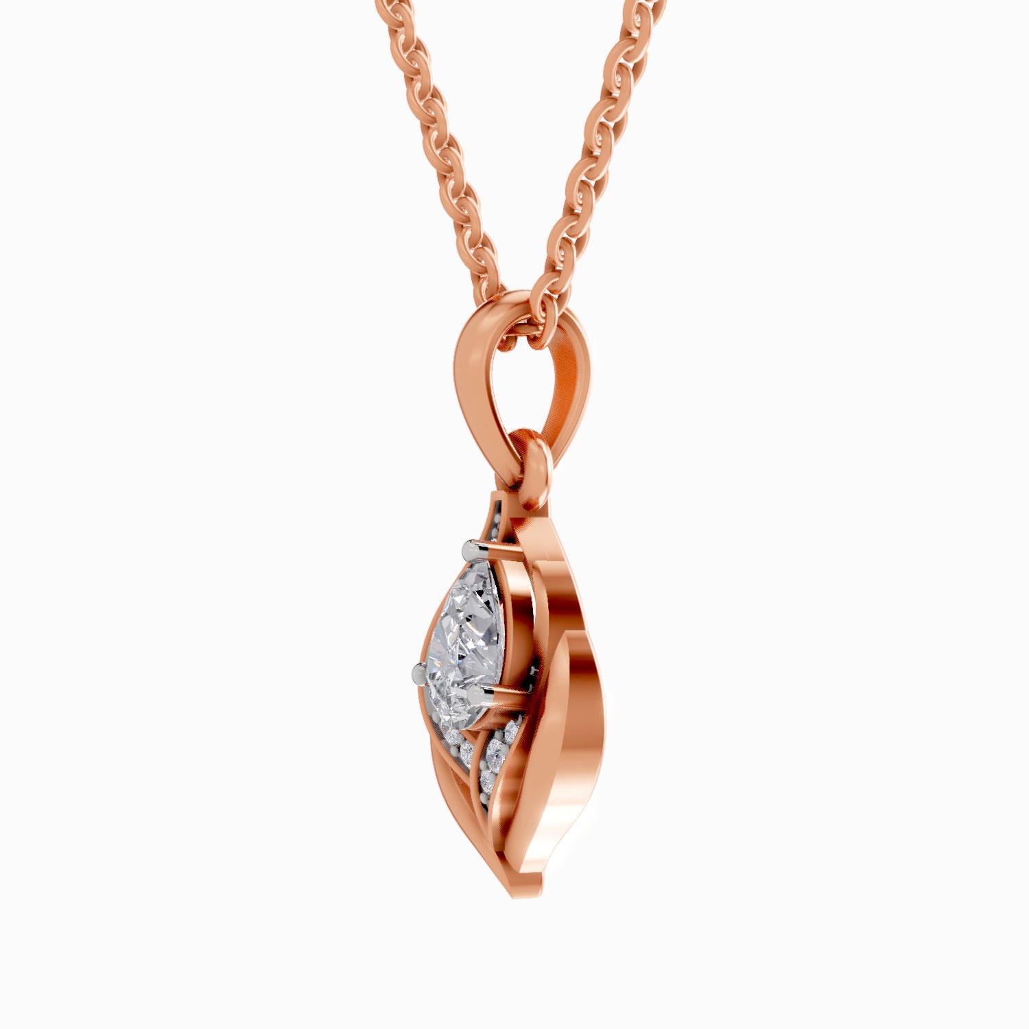 0.7 Carat Pear Shaped - Rose Gold