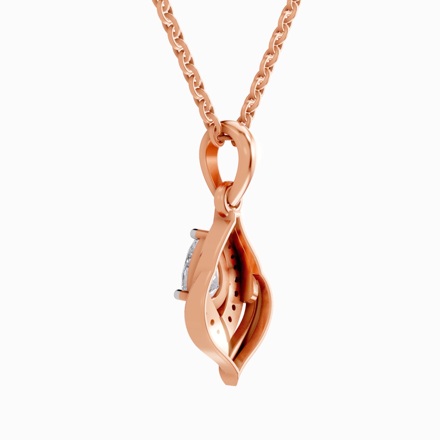0.7 Carat Pear Shaped - Rose Gold