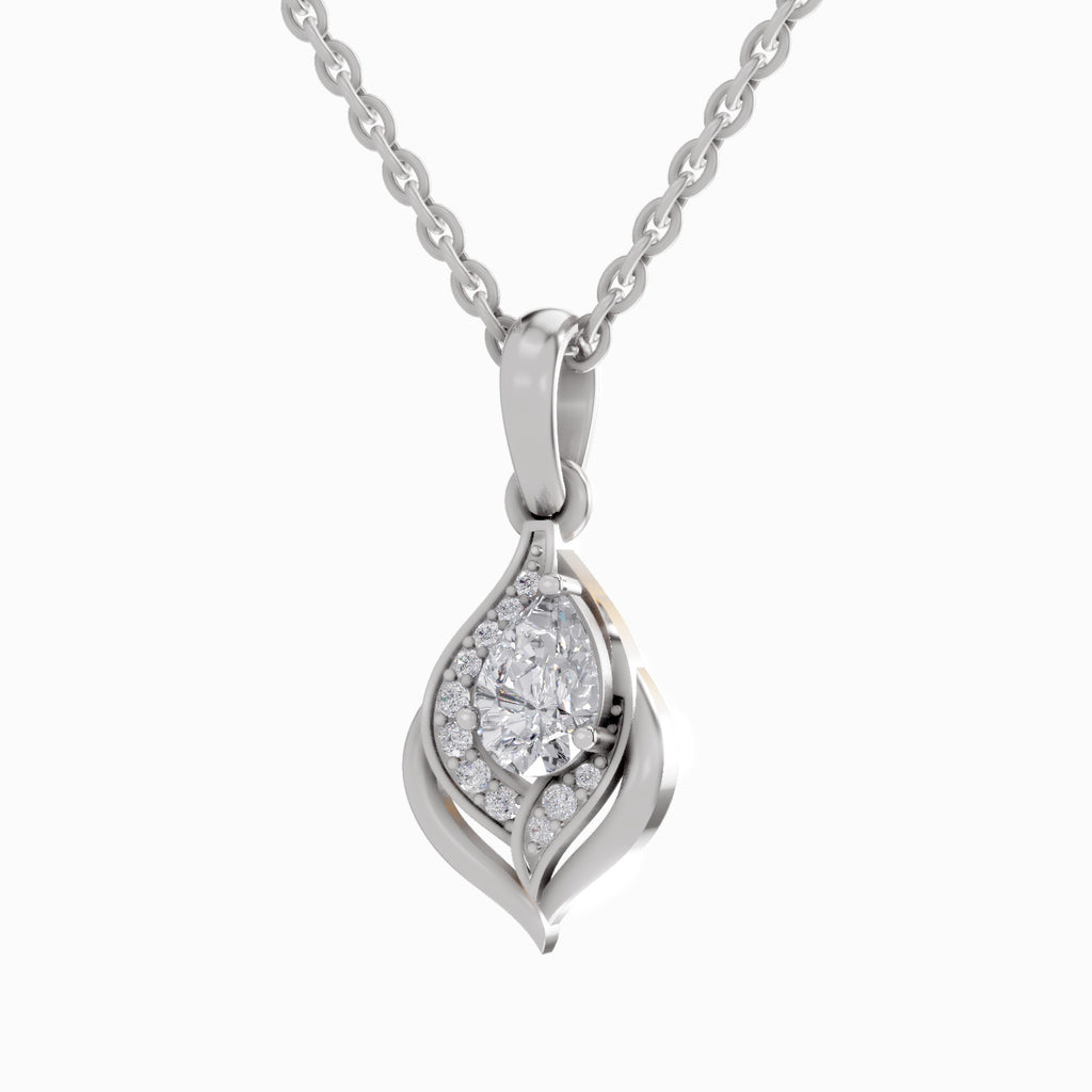 0.7 Carat Pear Shaped - White Gold