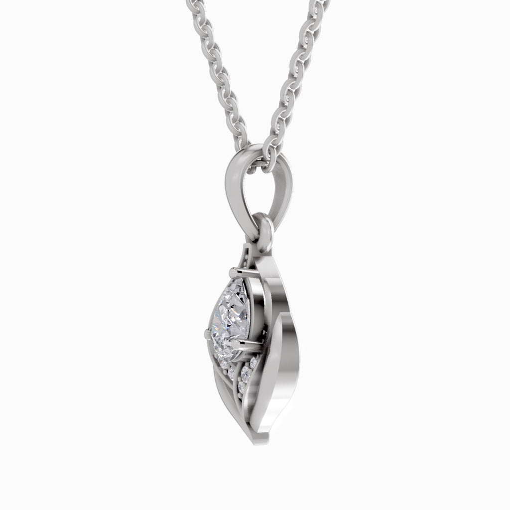 0.7 Carat Pear Shaped - White Gold