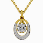 1.21 Carat Cluster Pendant 14K