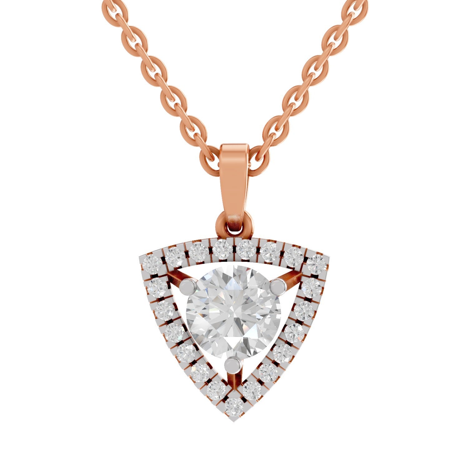 Pristine Halo Diamond Pendant