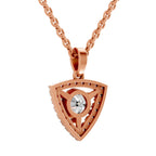 Pristine Halo Diamond Pendant