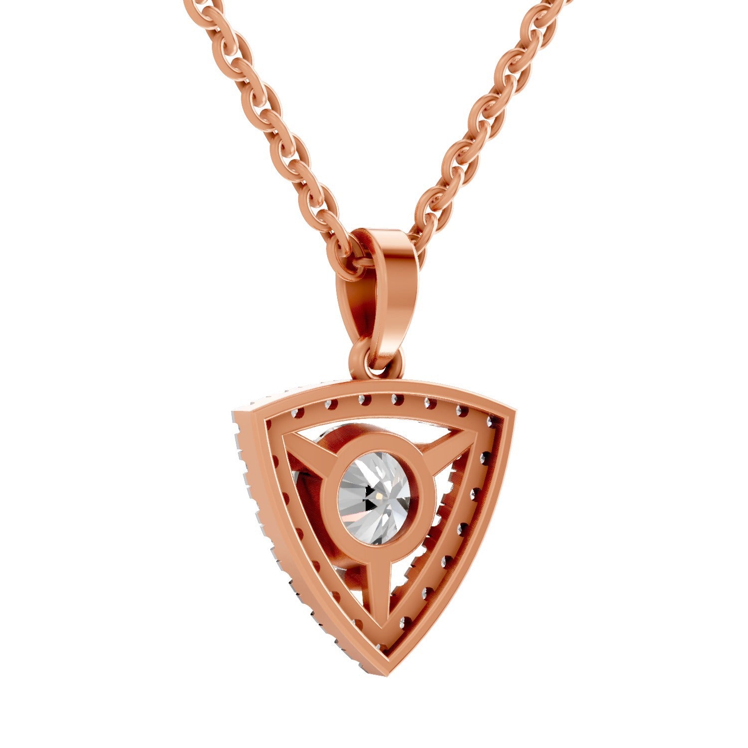 Pristine Halo Diamond Pendant