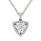 Pristine Halo Diamond Pendant