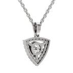 Pristine Halo Diamond Pendant