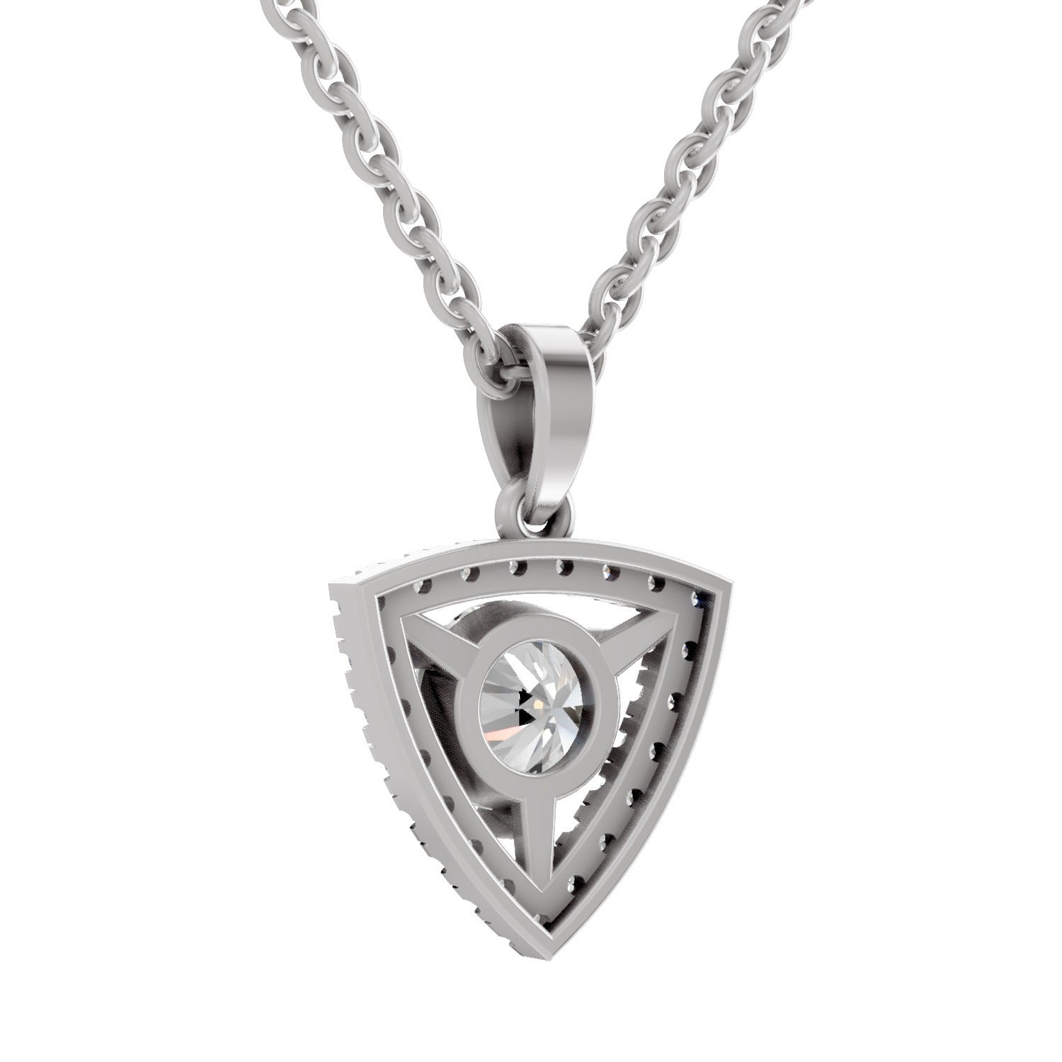 Pristine Halo Diamond Pendant