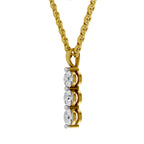 0.53 Carat Round Trinity Pendant 14K - Rose Gold
