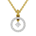 0.79 Carat Round Circle Pendant 14K - Rose Gold