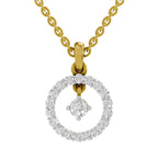 0.79 Carat Round Circle Pendant 14K - Rose Gold