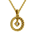 0.79 Carat Round Circle Pendant 14K - Rose Gold