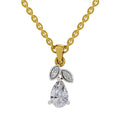 0.84 Carat Pear Shape Solitaire Diamond Pendant 14K - Rose Gold