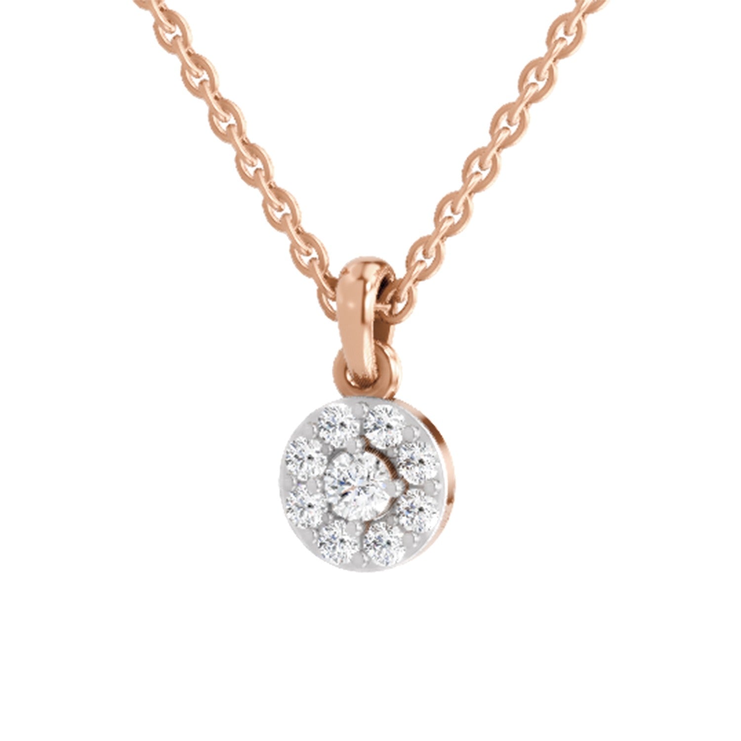 Sublime Halo Diamond Pendant
