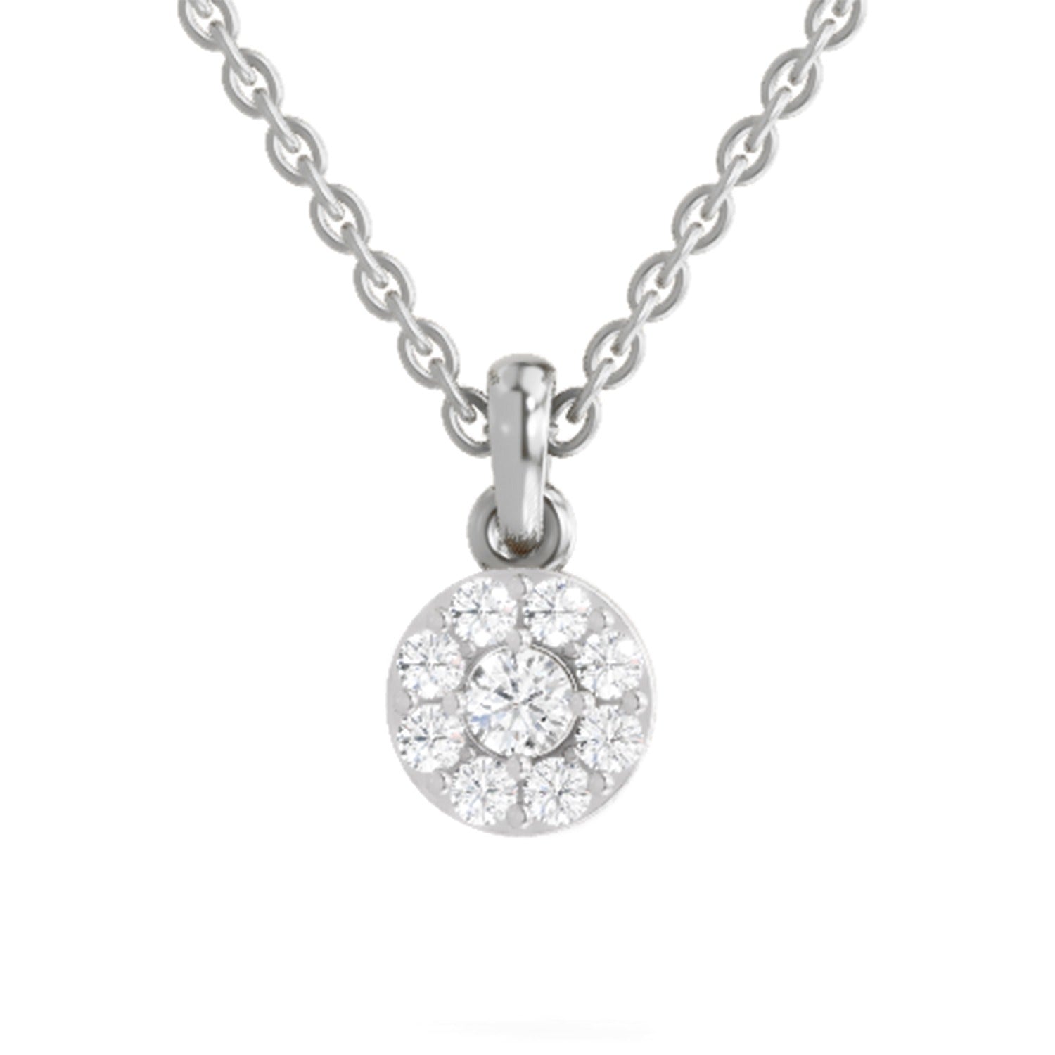 Sublime Halo Diamond Pendant
