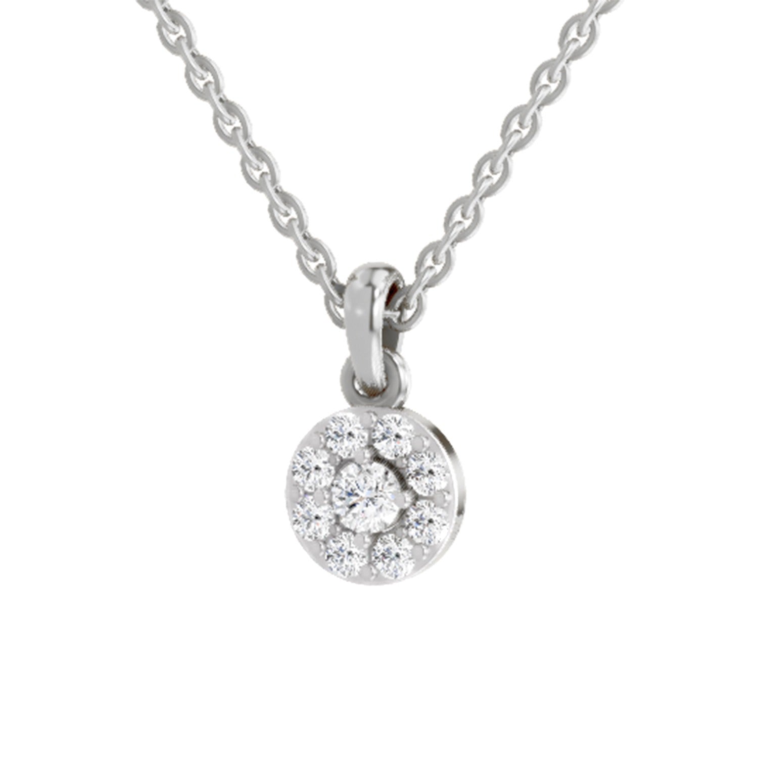 Sublime Halo Diamond Pendant