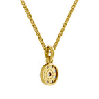 0.50 Carat Halo Diamond Pendant 14K - Rose Gold