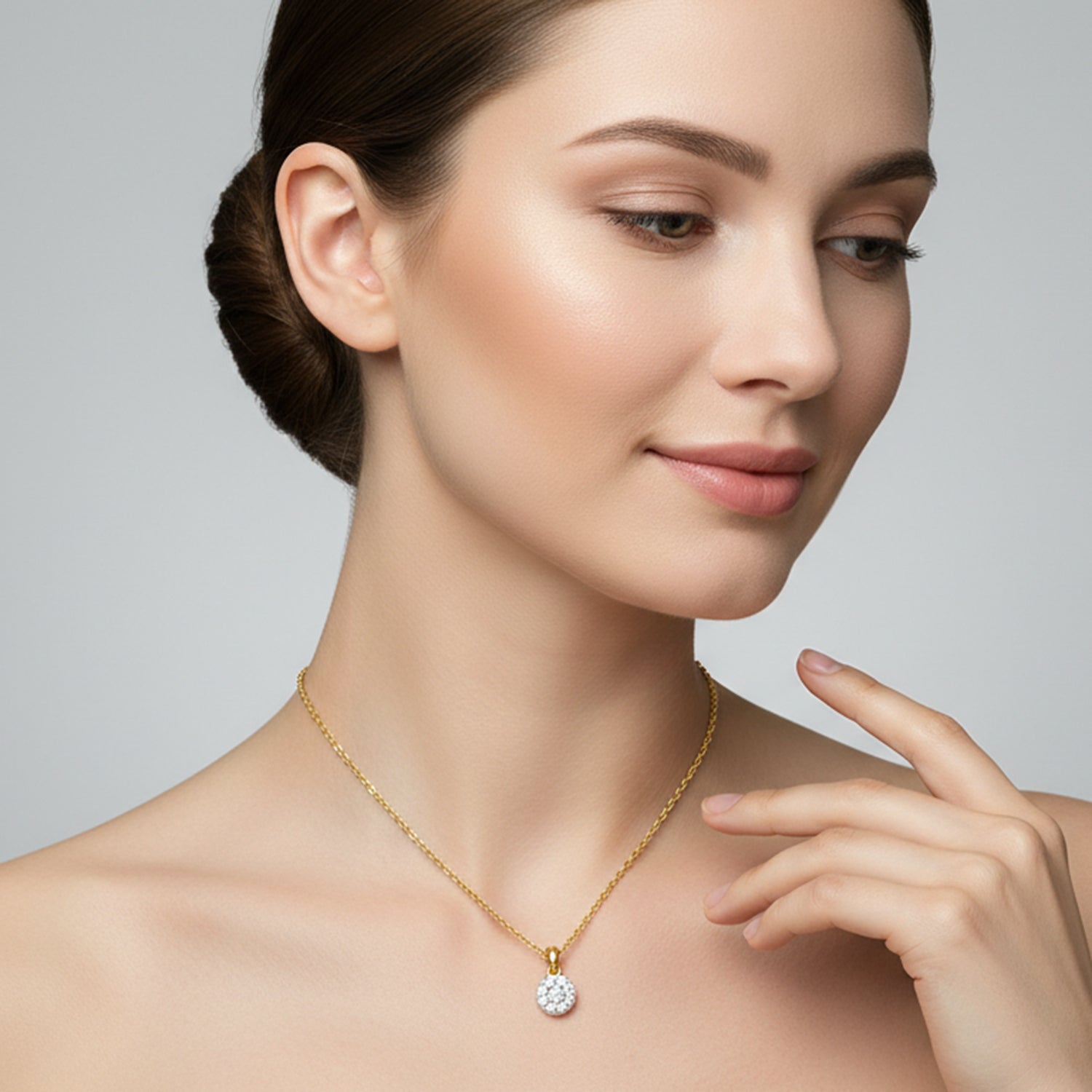 Sublime Halo Diamond Pendant