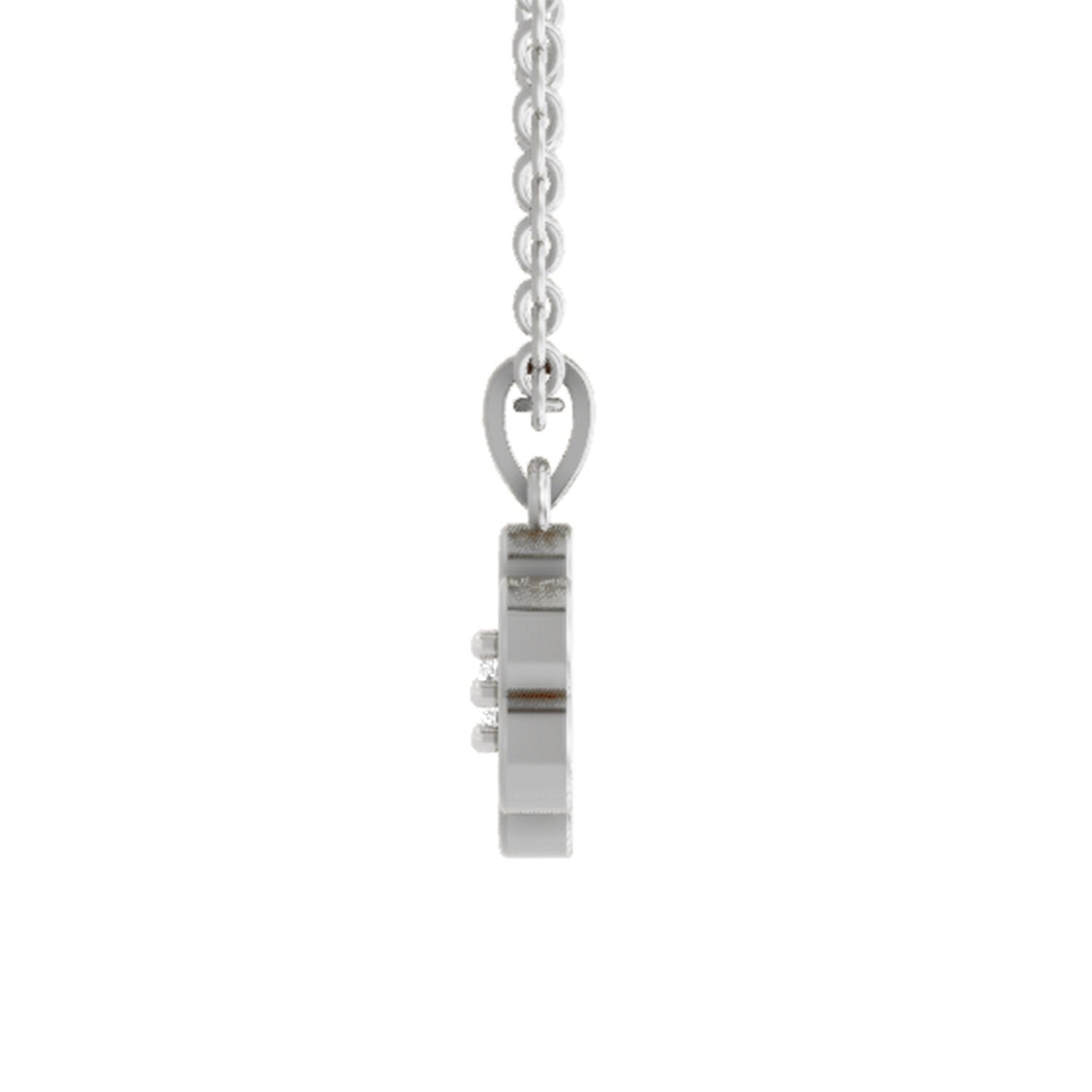 Enchanting Floral Cluster Diamond Pendant