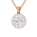 Refined Halo Diamond Pendant