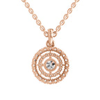 Refined Halo Diamond Pendant