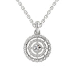 Refined Halo Diamond Pendant