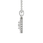 Refined Halo Diamond Pendant