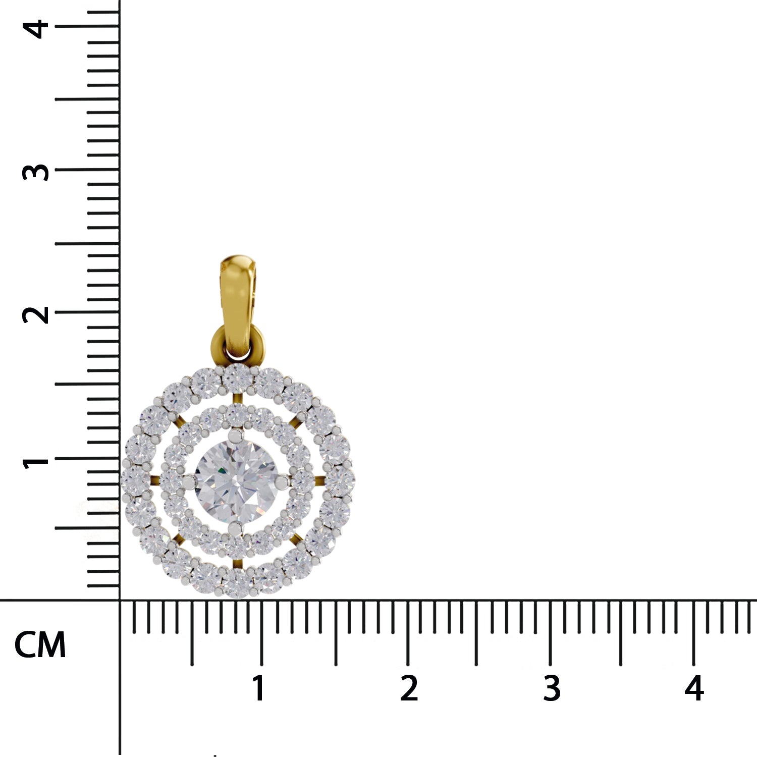 Refined Halo Diamond Pendant