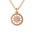 Glistening Halo Diamond Pendant