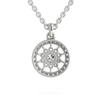 Glistening Halo Diamond Pendant