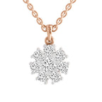 Timeless Floral Cluster Diamond Pendant