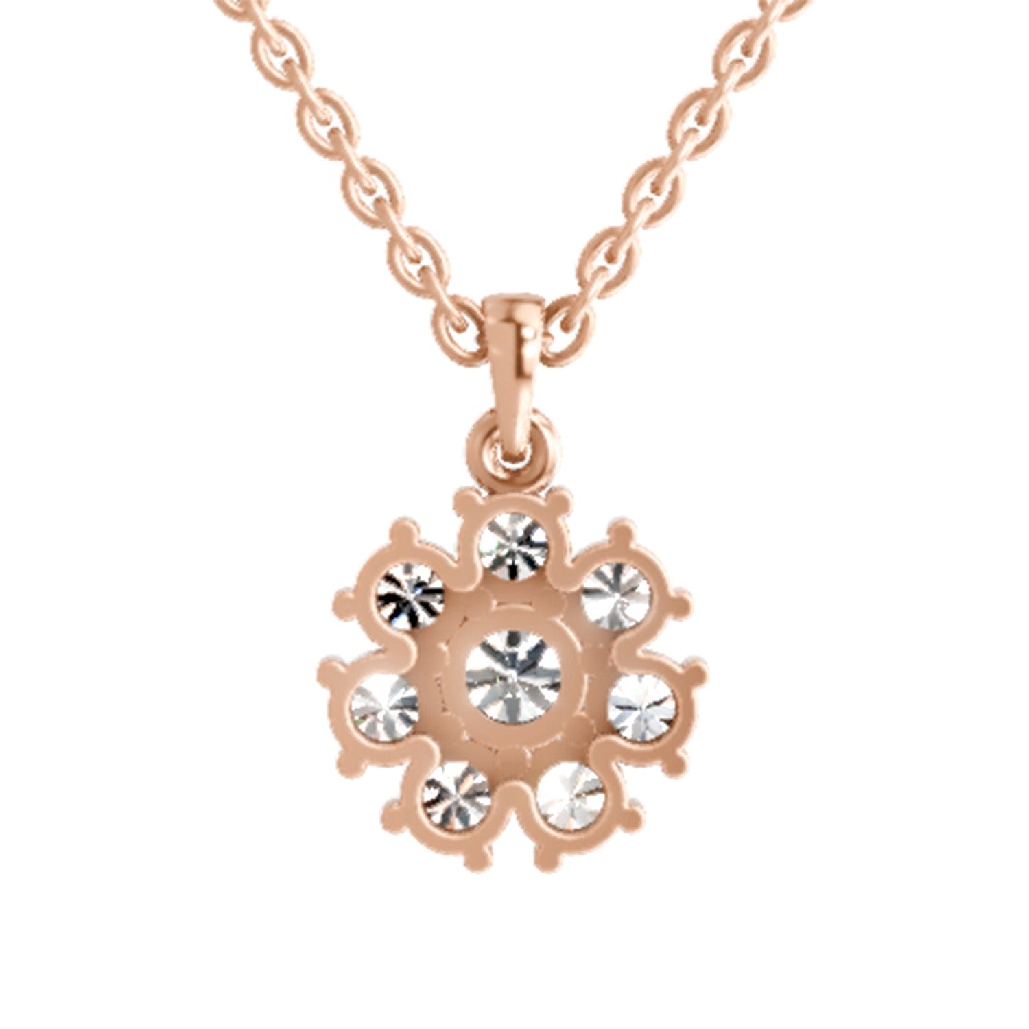 Timeless Floral Cluster Diamond Pendant